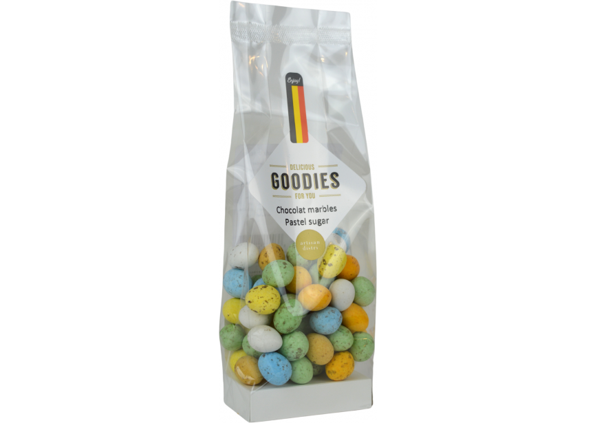 Chocolate marbles pastel wit